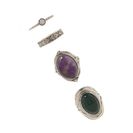 Bijuterii Femei Forever21 Faux Stone Ring Set Bsilverpurple