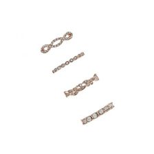 Bijuterii Femei Forever21 Rhinestone Ring Set Rose gold
