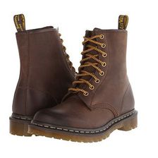 Incaltaminte Femei Dr Martens 1460 W 8-Eye Boot Dark Brown Burnished Wyoming
