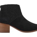 Incaltaminte Femei TOMS Leila Bootie Black Suede Embossed