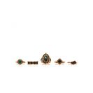 Bijuterii Femei Forever21 Antique Faux Stone Ring Set Antique goldgreen