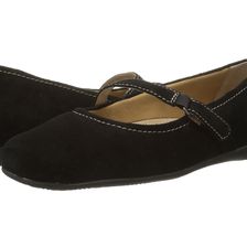 Trotters Simmy Black Cow Suede Leather