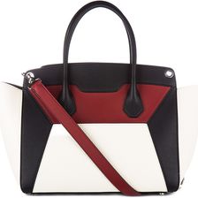 Bally Leather Handbag Shopping Bag Purse Sommet B-Loved 76 Red