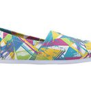 Incaltaminte Femei TOMS Seasonal Classics Bright Multi Canvas Triangles