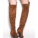 Incaltaminte Femei CheapChic Mix Master Over-the-knee Boots Tan
