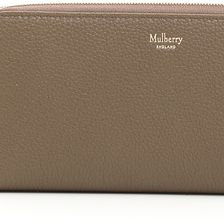 Mulberry 8 Cc Zip Around Wallet CLAY