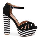 Incaltaminte Femei Qupid Beat-27 Sandal BlackWhite