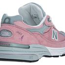 Incaltaminte Femei New Balance Womens Lace Up for the Cure 993 Stability Running Pink with Grey White