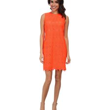 Donna Morgan Sleeveless Chemical Lace Shift Dress Goji