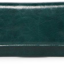 Hobo Sadie Trifold Leather Wallet HUNTER