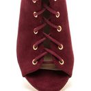 Incaltaminte Femei CheapChic Chic Outlook Lace-up Chunky Heels Wine