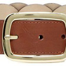 Steve Madden Braided Faux Leather Jean Belt COGNAC