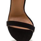 Incaltaminte Femei CheapChic Fur Collar Faux Suede Heels Black