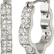 Marc by Marc Jacobs Diamonds and Daisies Daisy Window Mini Hoops Earrings Crystal/Argento