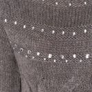 Rochie tricotată cu strass-uri 