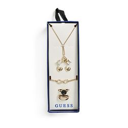 Bijuterii Femei GUESS Gold-Tone Logo Jewelry Set gold