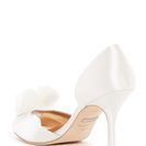 Incaltaminte Femei Badgley Mischka Thora Rosette Pump - Multiple Widths Available WHITESATIN