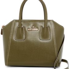 Valentino By Mario Valentino Minimi Saffiano Leather Tote ARMY GREEN