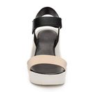 Incaltaminte Femei Charles David Camp Wedge Sandal BlackWhite