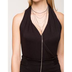 Bijuterii Femei CheapChic Hang With Lux Layered Choker Met Slvr