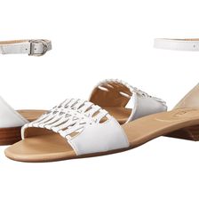 Vaneli Barrett White Nappa/Silver Hardware