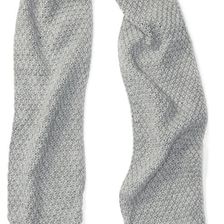 Ralph Lauren Knit Pom-Pom Scarf Fawn Grey Heather