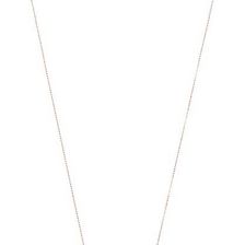 Michael Kors Logo Plaque Necklace Rose Gold/Clear