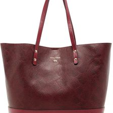 Cole Haan Beckett Large Leather Tote TAWNY PORT SNAKE