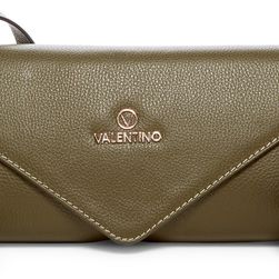 Valentino By Mario Valentino Odette Leather Convertible Clutch ARMY GREEN