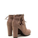 Incaltaminte Femei CheapChic Head To Toe Lace-up Chunky Booties Lttaupe