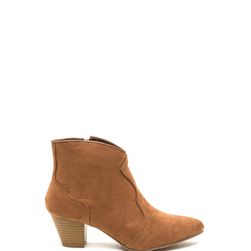 Incaltaminte Femei CheapChic Yeehaw Pointy Faux Suede Booties Camel