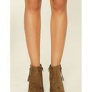 Incaltaminte Femei Forever21 Faux Suede Ankle Booties Olive