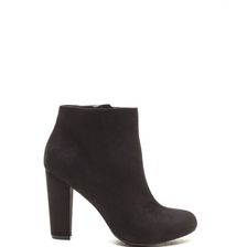 Incaltaminte Femei CheapChic Major Muse Chunky Faux Suede Booties Black