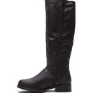 Incaltaminte Femei CheapChic Laced The Test Faux Leather Boots Black