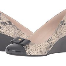 Incaltaminte Femei Cole Haan Elsie Bow Wedge 65mm II Roccia Snake PrintBlack Patent