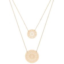Bijuterii Femei Forever21 Filigree Layered Necklace Gold