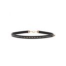 Bijuterii Femei Forever21 Faux Leather Rhinestone Choker Blackclear