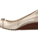 Incaltaminte Femei Cole Haan Tali Open Toe Knot Wedge 40 Soft Gold Metallic