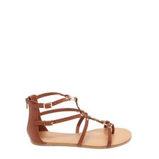 Incaltaminte Femei Forever21 Strappy Faux Leather Sandals Brown