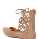 Incaltaminte Femei Chase Chloe Preston Lace-Up Flat TAUPE