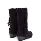 Incaltaminte Femei CheapChic Fringe Off Faux Suede Boots Black