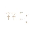 Bijuterii Femei Forever21 Rhinestone Cross Earring Set Goldclear