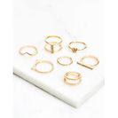 Bijuterii Femei CheapChic Sweet Mona 7pc Ring Set Met Gold