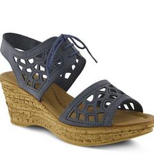 Incaltaminte Femei Spring Step Mayla Wedge Sandal Navy