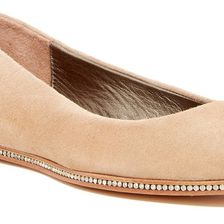 Donald J Pliner Poppy Rhinestone Flat NATURAL