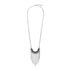 Lucky Brand Fringe Necklace Silver