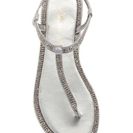 Incaltaminte Femei Athena Alexander Nova Embellished T-Strap Sandal SILVER