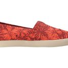 Incaltaminte Femei TOMS Avalon Slip-On Red Multi Canvas Hibiscus