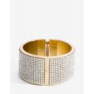 Bijuterii Femei CheapChic Large Rhinestone Hinge Bangle Met Gold