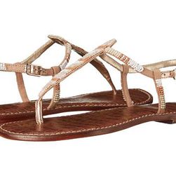 Incaltaminte Femei Sam Edelman Gail Bright WhiteClassic Nude Multi Beads